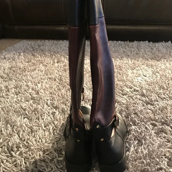Vince Camuto Boots Riding Knee Flavion 2 Tone 7.5 - Picture 4 of 8